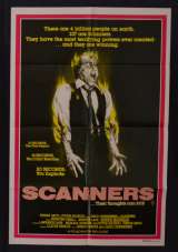Scanners Movie Poster Original One Sheet Jennifer O'Neill Patrick McGoohan