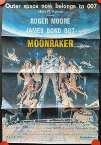 Moonraker Poster One Sheet Original 1979 Roger Moore James Bond