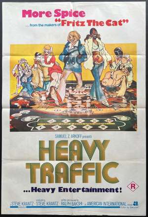 Heavy Traffic Poster One Sheet Original 1973 Adult Animation Bakshi