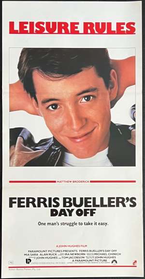 Ferris Bueller&#039;s Day Off Poster Original Daybill 1986 Matthew Broderick