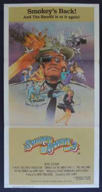 Smokey And The Bandit Part 3 Poster Original Daybill 1983 Jerry Reed Burt Reynolds