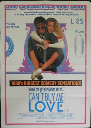 Can&#039;t Buy Me Love Movie Poster Original One Sheet Patrick Dempsey