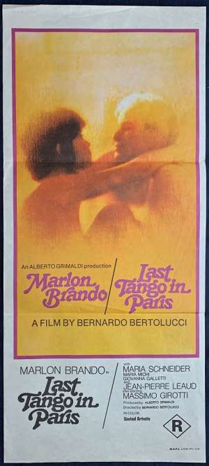 Last Tango In Paris Poster Original Daybill 1972 Marlon Brando Maria Schneider