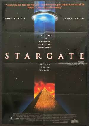 Stargate Poster Original One Sheet 1994 Kurt Russell James Spader