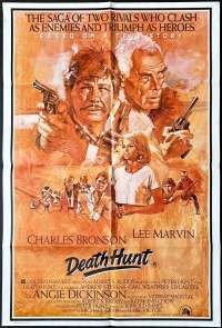 Death Hunt Poster Original One Sheet 1981 Charles Bronson Lee Marvin
