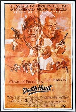 Death Hunt Poster Original One Sheet 1981 Charles Bronson Lee Marvin