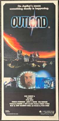 Outland Poster Original Daybill 1981 Sean Connery Peter Hyams Sci-Fi