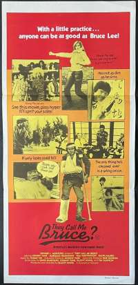 They Call Me Bruce? Daybill movie poster  Bruce Lee Johnny Yune
