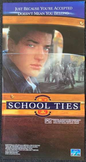 School Ties Poster Original Daybill Rare 1992 Brendan Fraser Matt Damon