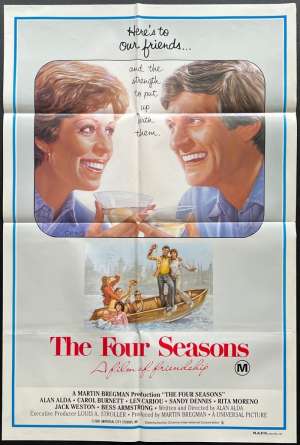 The Four Seasons Poster Original One Sheet 1981 Alan Alda Vivaldi