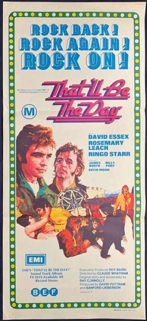 That&#039;ll Be The Day Poster Original Daybill 1973 David Essex Ringo Starr Beatles