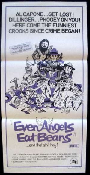 Even Angels Eat Beans Daybill Movie poster