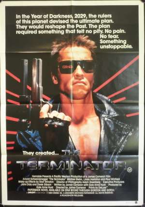 The Terminator 1984 One Sheet Movie Poster Arnold Schwarzenegger