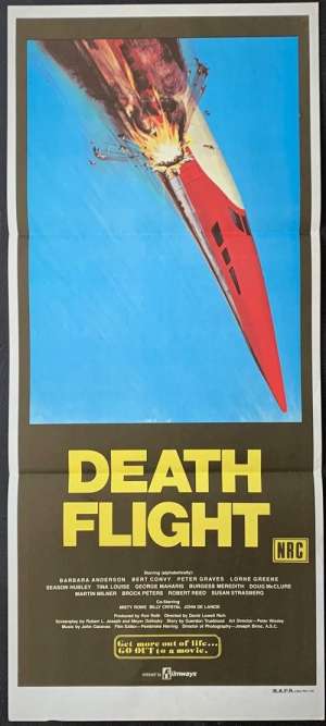 Death Flight Poster Original Daybill 1977 Doug McCLure Billy Crystal