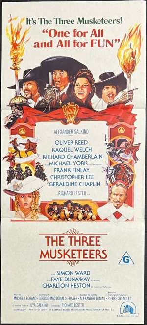 Three Musketeers, The Daybill Movie poster