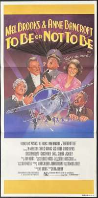To Be Or Not To Be Poster Daybill Original 1983 Mel Brooks