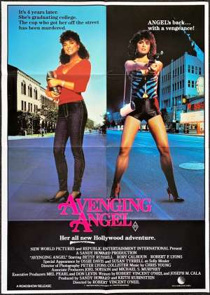 Avenging Angel Movie Poster Original One Sheet 1985 Betsy Russell