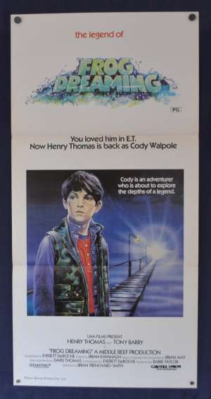 Frog Dreaming Poster Original Daybill 1986 Henry Thomas Rachel Friend aka The Quest