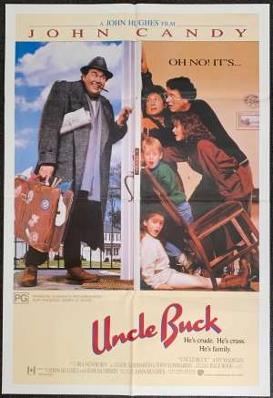 Uncle Buck Poster Original Rare One Sheet 1989 John Candy John Hughes