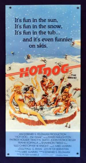 Hot Dog The Movie 1984 Daybill movie poster Patrick Houser Shannon Tweed Playmate