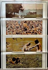 Woodstock Poster Three Sheet Partial Original USA 1970 Free Love