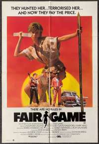 Fair Game Poster Original One Sheet Rare 1986 Cassandra Delaney David Sandford