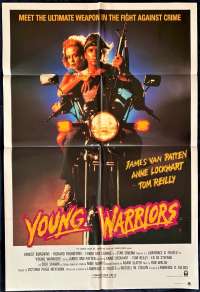 Young Warriors Movie Poster Original One Sheet 1983 Biker art Richard Roundtree
