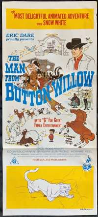 The Man From Button Willow Poster Original Daybill 1965 Dale Robertson