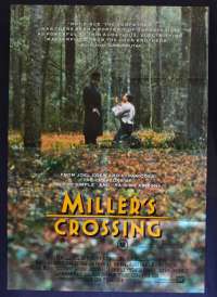Miller&#039;s Crossing 1990 One Sheet Movie Poster Rare Gaybriel Byrne Coen Brothers