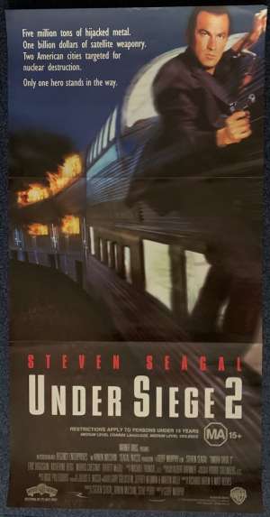 Under Siege 2 Dark Territory Poster Original Daybill 1995 Steven Seagal