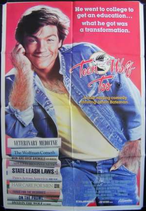 Teen Wolf Too Movie Poster Original One Sheet 1987 Jason Bateman John Astin