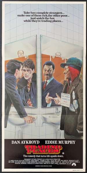 Trading Places Poster Original Daybill 1983 Eddie Murphy Dan Aykroyd