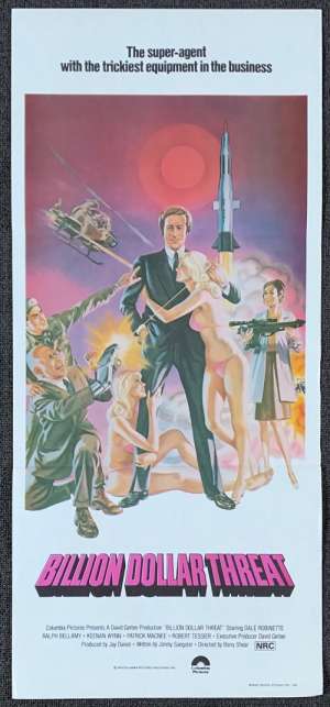 Billion Dollar Threat Poster Original Daybill 1979 Dale Robinette Ralph Bellamy
