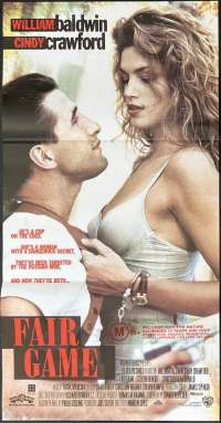 Fair Game Poster Daybill Original 1995 Cindy Crawford