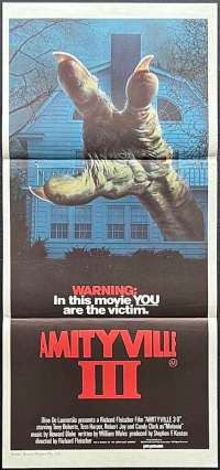 Amityville 3 The Demon Poster Daybill 3D Original 1983 Horror