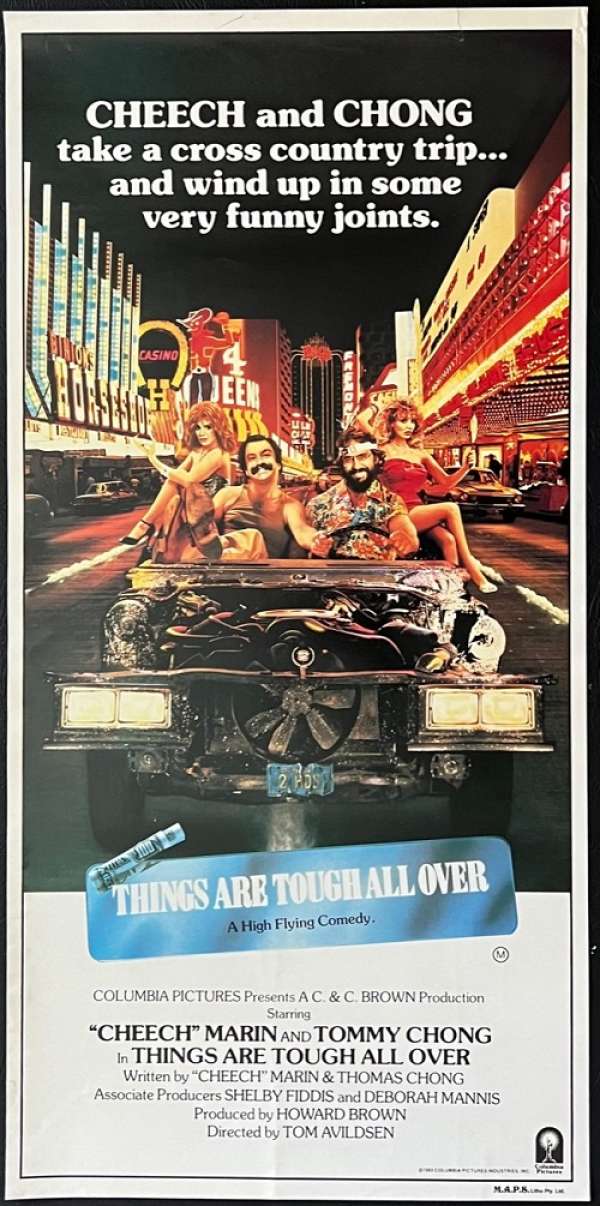 All About Movies Things Are Tough All Over 19 Daybill Movie Poster Cheech Chong Rare No Folds