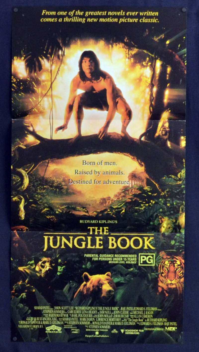 All About Movies - The Jungle Book 1994 Daybill movie poster Jason Scott  Lee Sam Neill