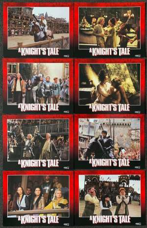 A Knight&#039;s Tale Lobby Card Set 11&quot;x14&quot; Heath Ledger Rufus Sewell