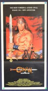 Conan The Destroyer 1984 Daybill Movie Poster Arnold Schwarzenegger