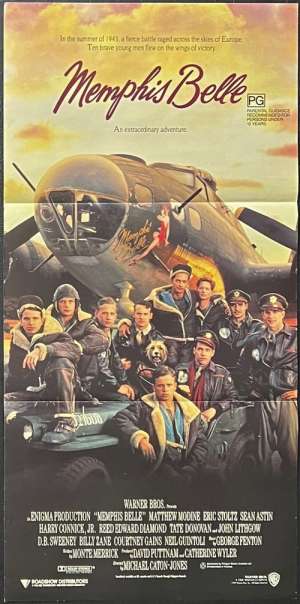 Memphis Belle Poster Original Daybill 1990 B-17 Bomber