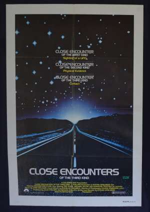 Close Encounters Of The Third Kind 1977 One Sheet movie poster Richard Dreyfuss