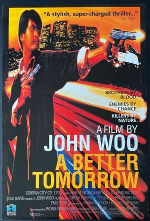 A Better Tomorrow Poster Original One Sheet Reprint John Woo