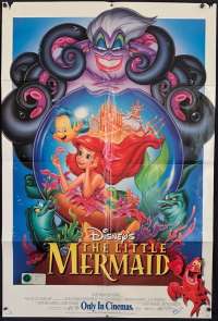 The Little Mermaid Poster Original One Sheet USA 1998 International Re-Issue Disney