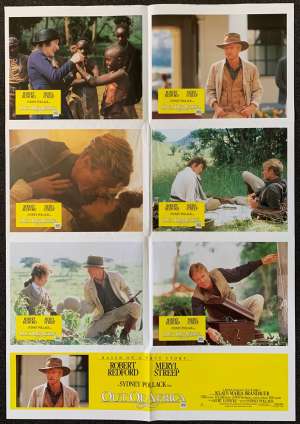 Out Of Africa Poster Original Rare Photosheet 1985 Robert Redford Meryl Streep