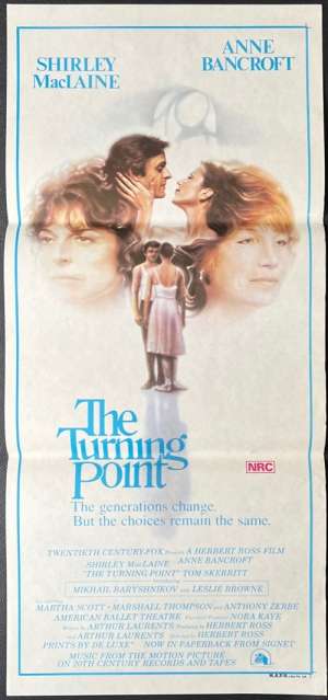 The Turning Point Daybill Poster Original 1977 Shirley MacLaine Ballet