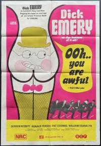 Ooh You Are Awful Poster One Sheet Original 1972 Dick Emery