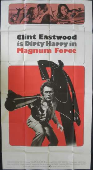 Magnum Force Poster Original Three Sheet 1973 Clint Eastwood Dirty Harry