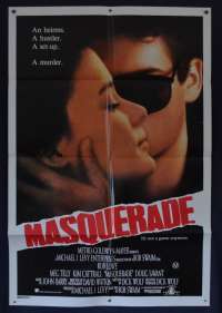 Masquerade 1988 One Sheet Movie poster Rob Lowe Meg Tilly Kim Cattrall