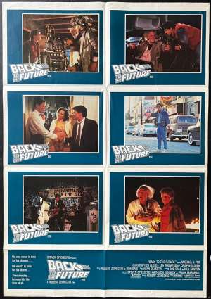 Back To The Future Poster Original Photosheet 1985 Michael J Fox Christopher Lloyd