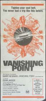 Vanishing Point Poster Daybill Original Ultra Rare 1970s Re-Issue
